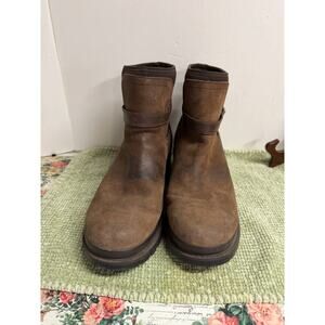 Original Muck Boot Co Brown Leather Waterproof Ankle Boots Womens 11